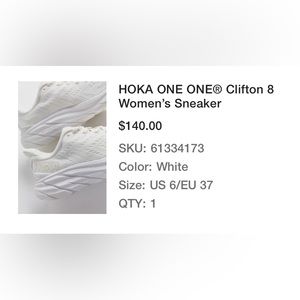 Womens Hoka’s Clifton 8
